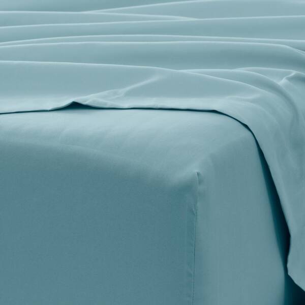Fitted Valance Sheets Plain Easy-Care Bed Sheet Single 4ft Double King Bedding 