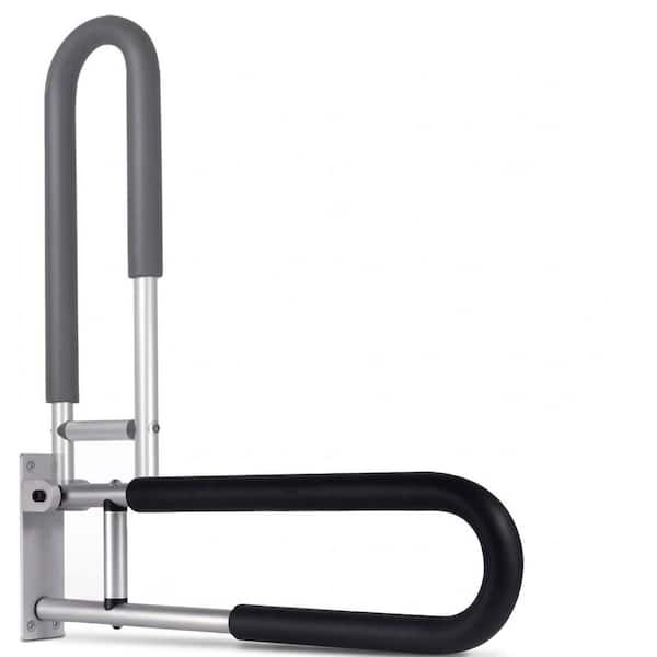 Handicap Grab Bar 29.5 in. Aluminum Toilet Safety Support Rail, Wall Mounted Bathroom Handrail for Seniors and Disabled