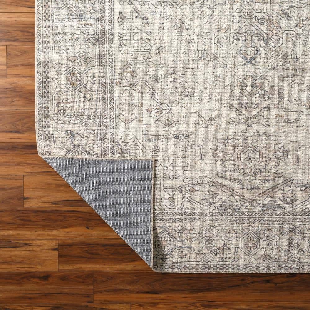 Elysian Gray Medium Pile Rectangular Rug, 3'11" x 5'7"