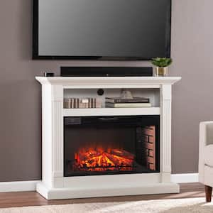 Horstyn 23 in. Electric Fireplace in Gray