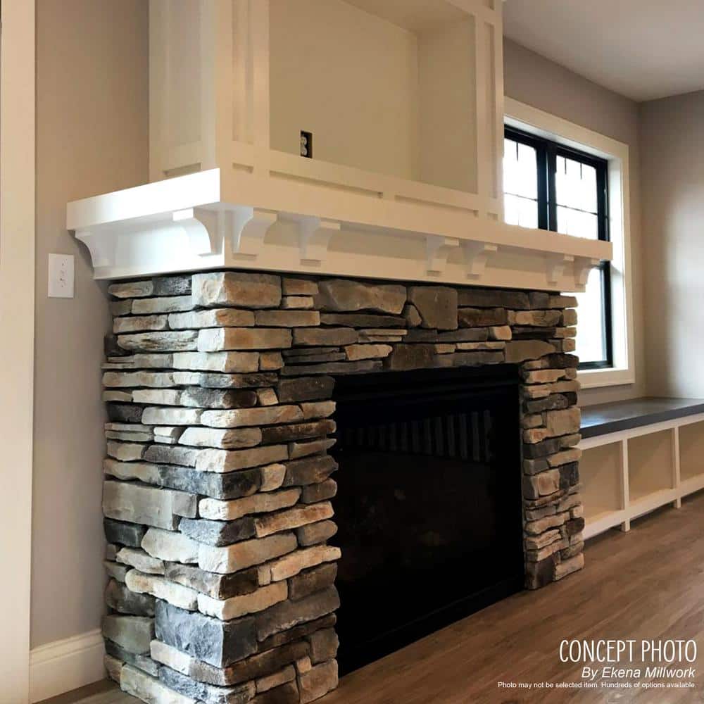 Boston Traditional Red Oak Scroll Corbel 3.88"W x 8"D x 13"H