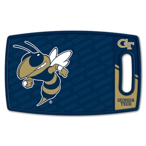 NCAA Georgia Tech Yellow Jackets Logo Series Cutting Board 9in x 0.5in, Rectangle, Manufactured Wood and polypropylene