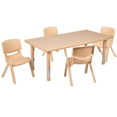 Carnegy Avenue 23.75 in. Natural Kids Table CGA-YU-443198-NA-HD