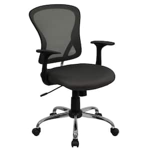 Mesh Swivel Ergonomic Task Chair in Dark Gray