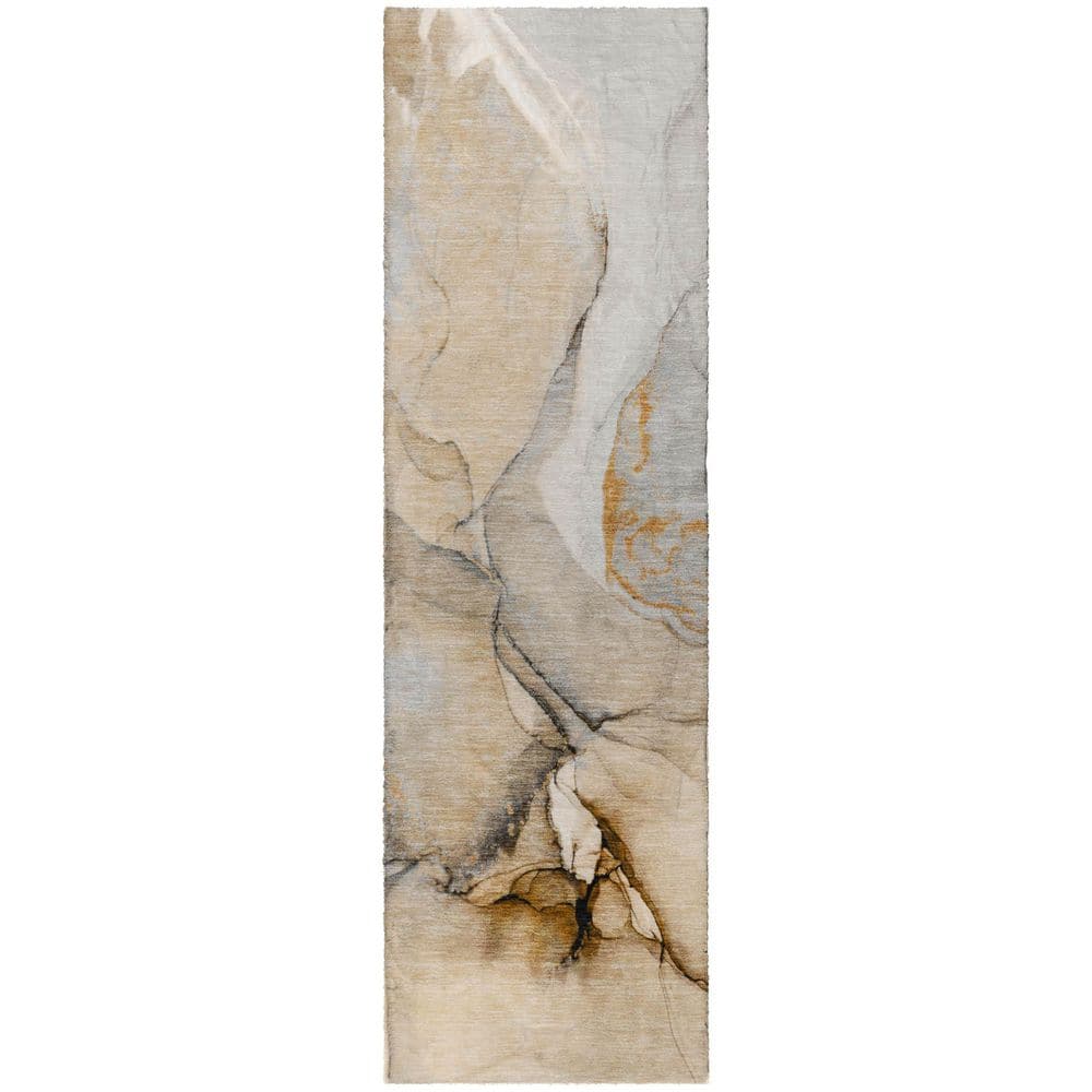 Dream Shag Premium Machine Washable Abstract ADS506 Beige 2 ft. x 7 ft. Runner Rug price history on PriceWatchPro