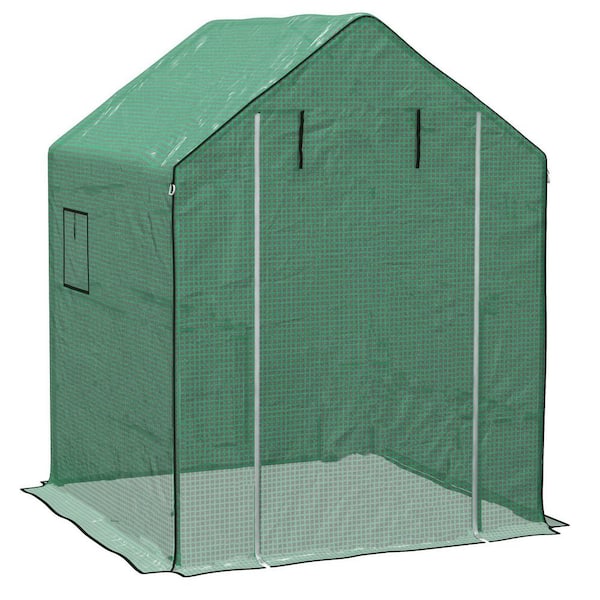 55 in. x 56.25 in. x 74.75 in. Polyethylene (PE) Green GREENHOUSE Cover