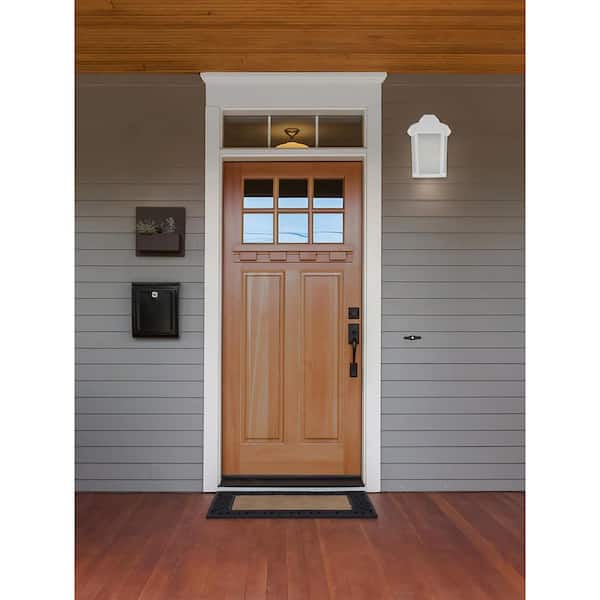 Sedona 1-Light White LED Outdoor Wall Lantern Sconce (1-Pack)