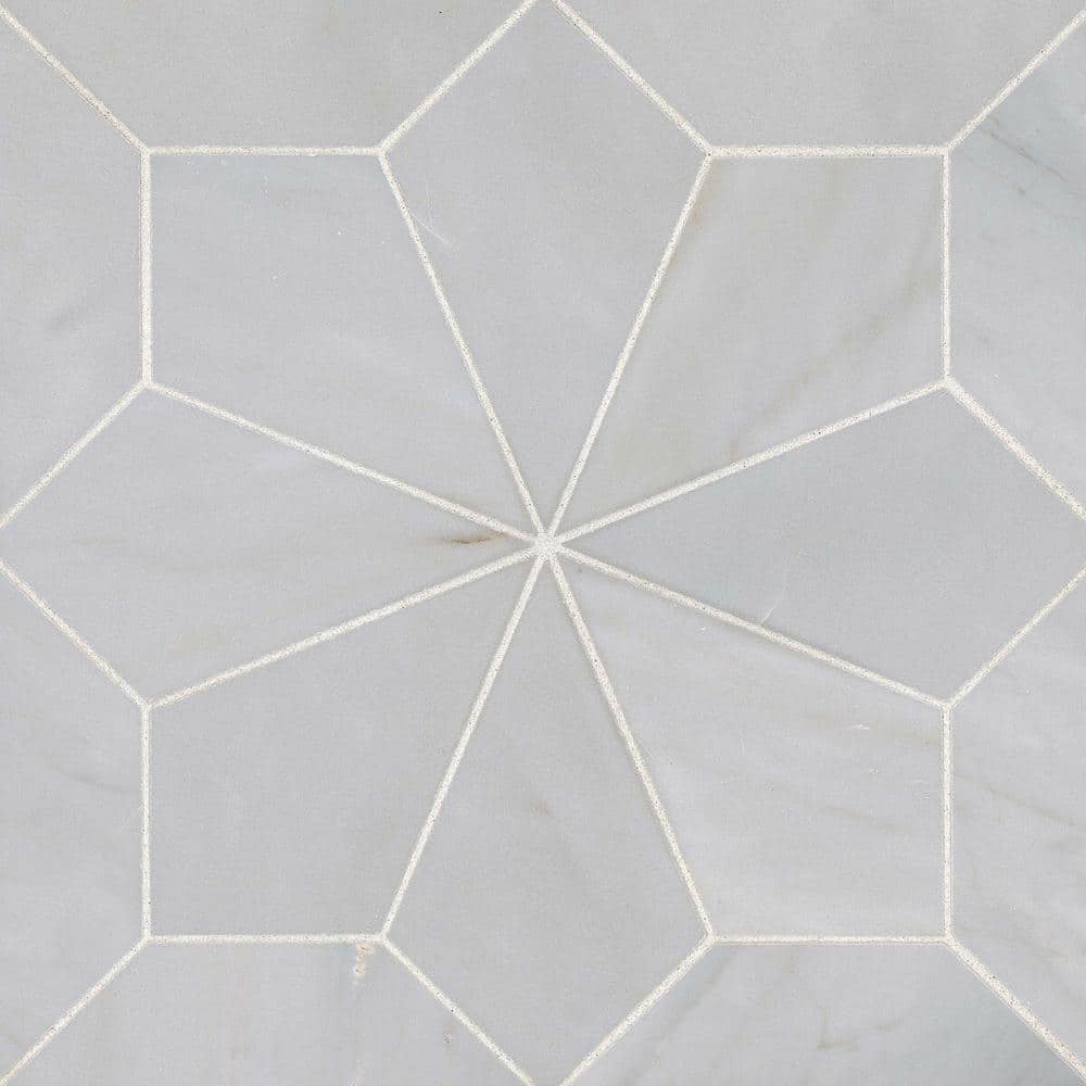 Tile Samples - Blomma Floral 12 in. x 12 in. Honed Grigio Marble Mosaic Tile Samples (9.81 sq. ft./Carton) price history on PriceWatchPro