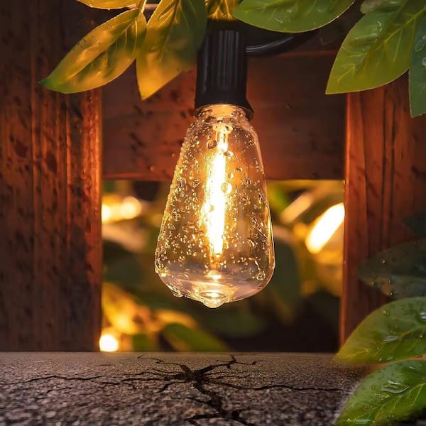 25-Light 50 ft. Indoor/Outdoor Plug-in with E12 Base 2700K Warm White 20-Watt Integrated LED Fairy String-Light IP65