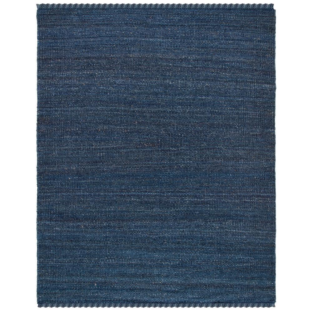 Natural Fiber Navy 9 ft. x 12 ft. Solid Area Rug price history on PriceWatchPro