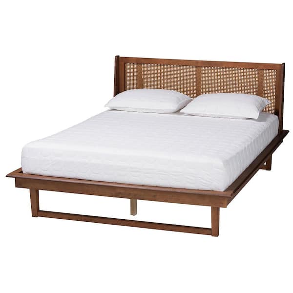 Baxton Studio Aveena Brown Wood Frame Queen Platform Bed 239 12431