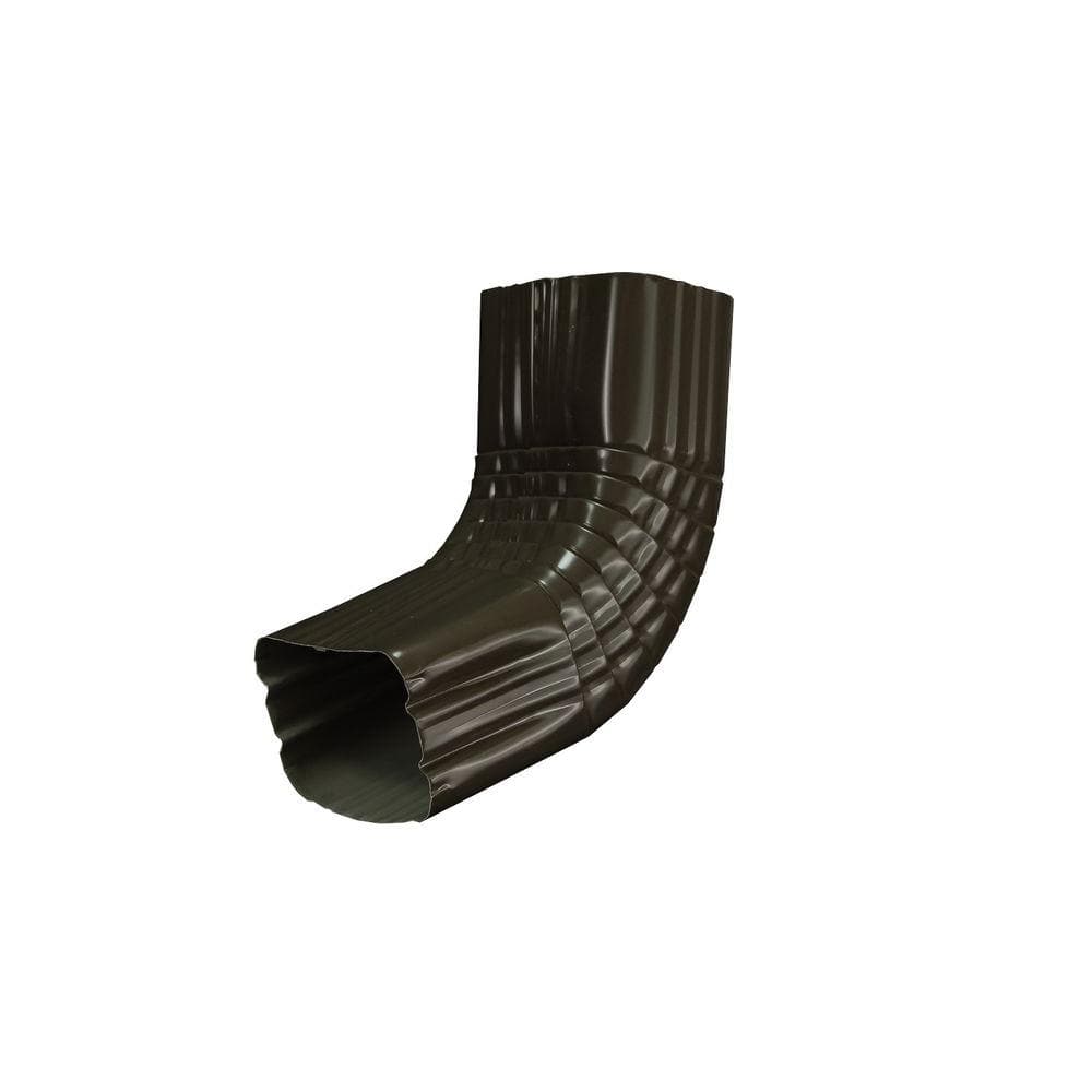 Amerimax Home Products 2 In. X 3 In. Dark Bronze Aluminum Downspout A ...