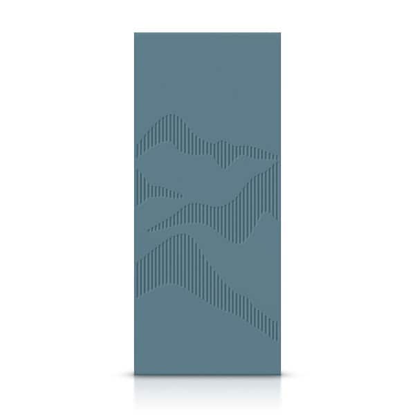 CALHOME 24 in. x 80 in. Hollow Core Dignity Blue Painted Composite MDF Interior Door Slab