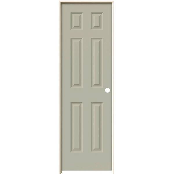 JELD-WEN 24 in. x 80 in. Colonist Desert Sand Left-Hand Smooth Solid Core Molded Composite MDF Single Prehung Interior Door