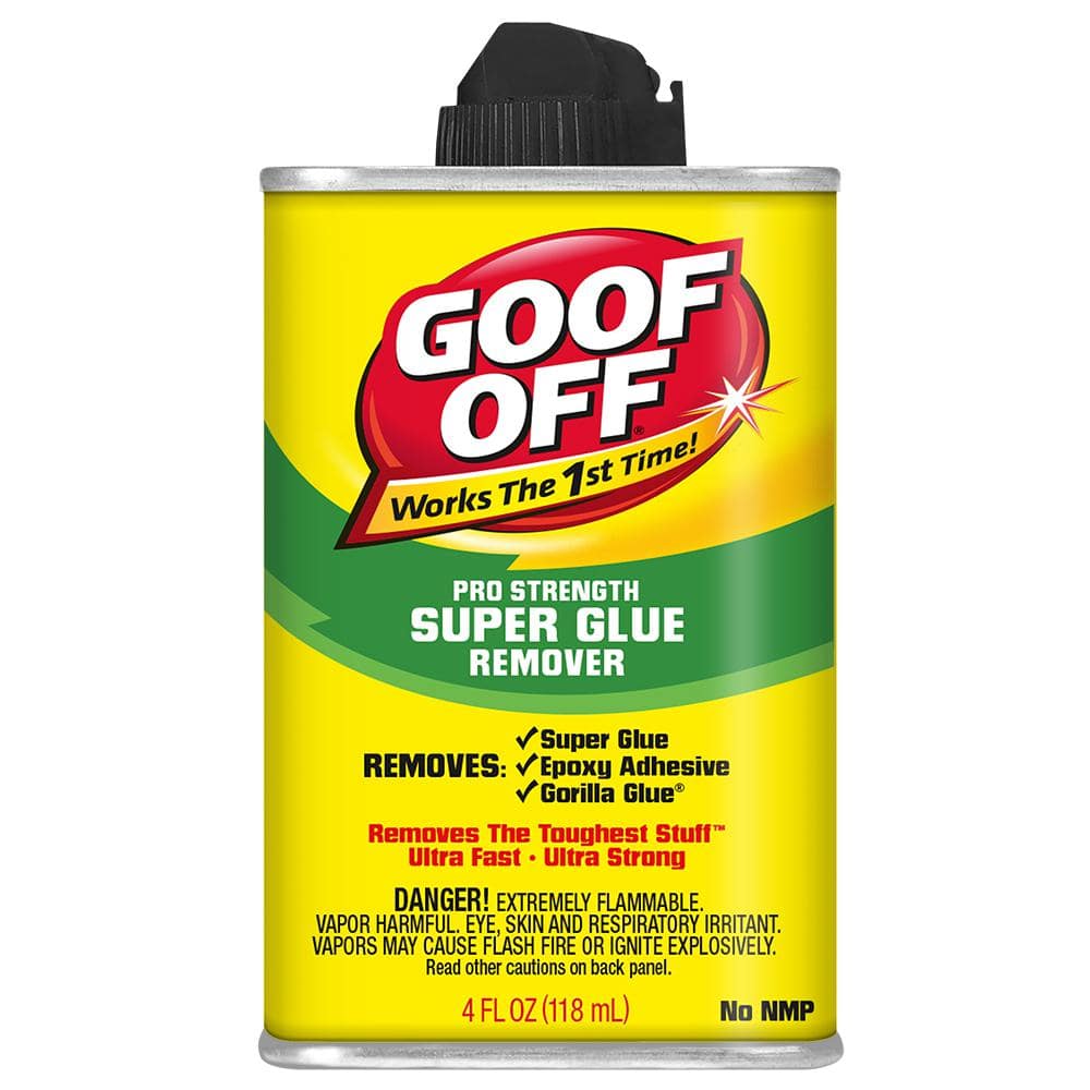 Goof Off 4 Oz Super Glue Remover Non, How To Remove Super Glue From Hardwood Floors