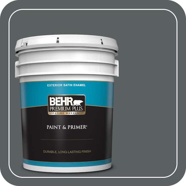 BEHR PREMIUM PLUS 5 gal. #720F-6 Paramount Satin Enamel Exterior Paint & Primer