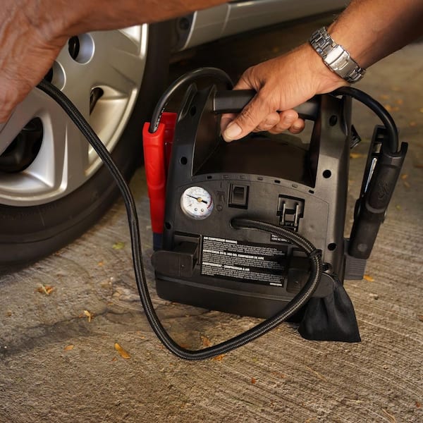 Schumacher Electric Automotive 12 Volt 1000 Amp Jump Starter and Portable  Power Station with Air Compressor SJ1330