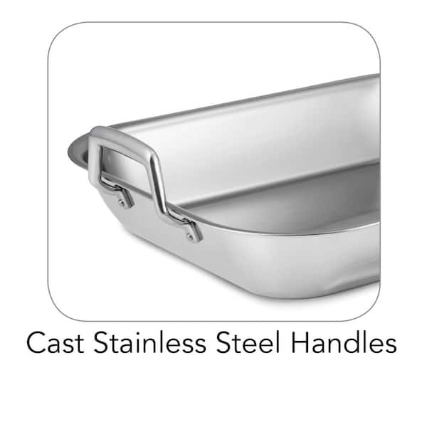 Prima 16.5 in Stainless Steel Deep Roasting Pan - Includes Basting