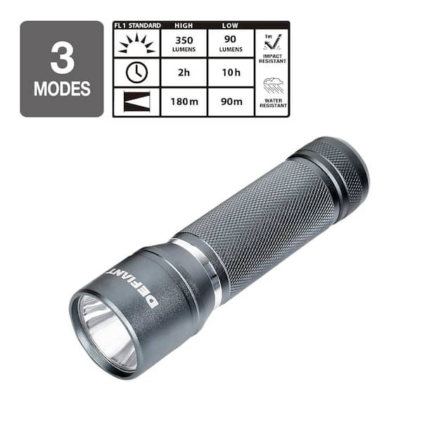 350 Lumen LED Alkaline Flashlights (3-Pack)