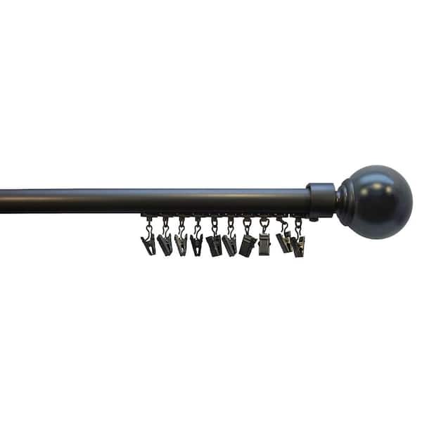 Home Decorators Collection 72 in. - 144 in. 1 in. Decorative Traverse Rod in Oil Rubbed Bronze