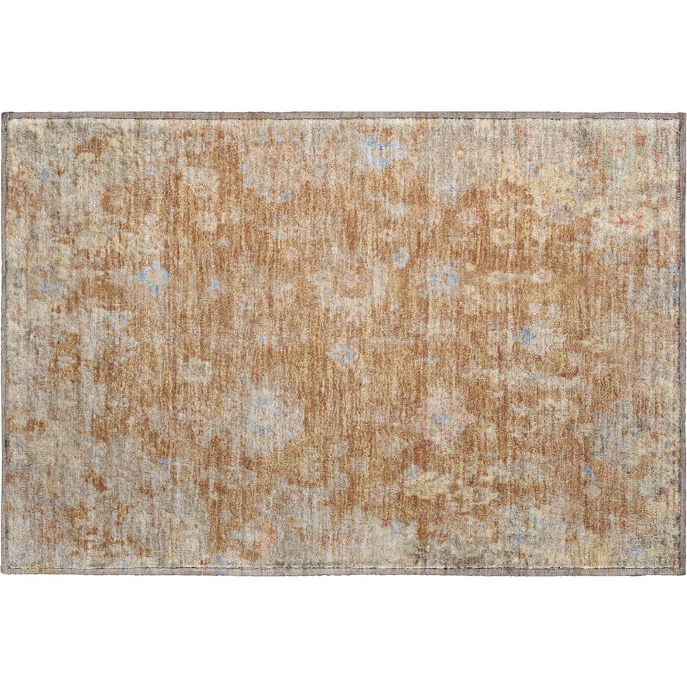 Mayfield Premium Machine Washable Abstract AMF2302 Copper 2 ft. x 3 ft. Accent Rug price history on PriceWatchPro