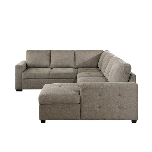 Caruso 3 piece fabric sectional sleeper hotsell
