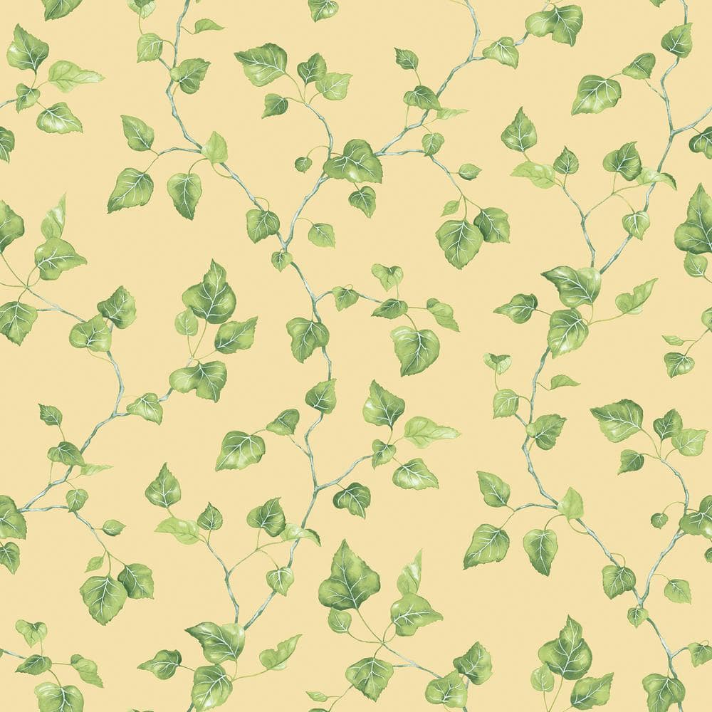 Sunflower Trail Yellow/Green/White Matte Finish Vinyl on Non-Woven  Non-Pasted Wallpaper Roll G45458 - The Home Depot