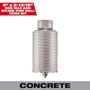 5 in. x 2-13/16 in. Thin Wall SDS-Max with Spline Core Bit