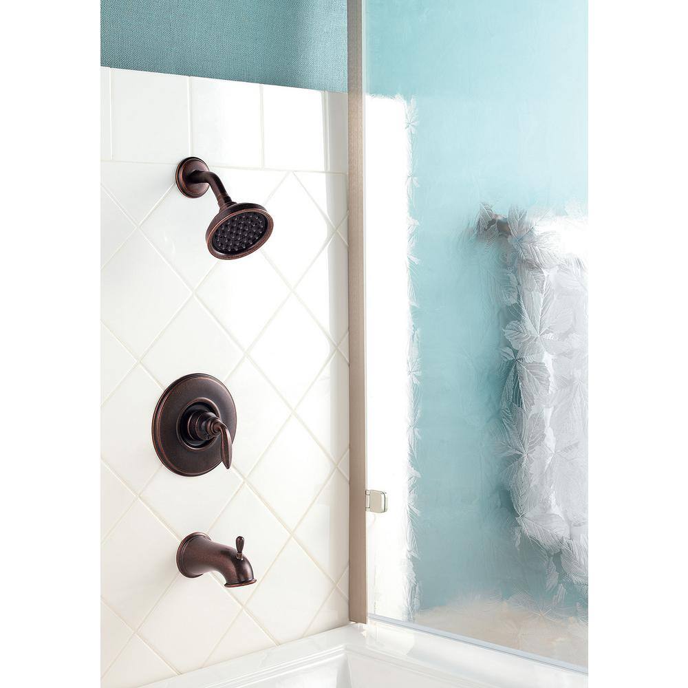 Avalon Tuscan Bronze Wall Mounted Rain Shower Faucet Set