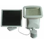 Outdoor 144-LED Solar Powered Motion Activated Security Light in White