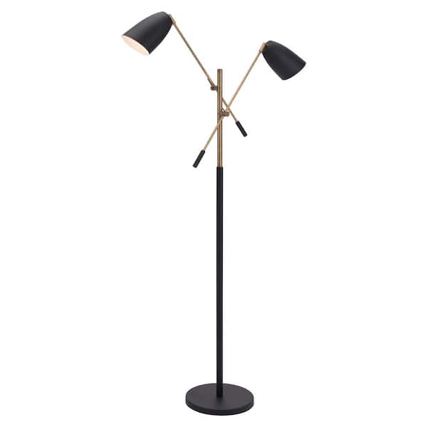 ZUO Tanner 66.1 H. in. Black Floor Lamp