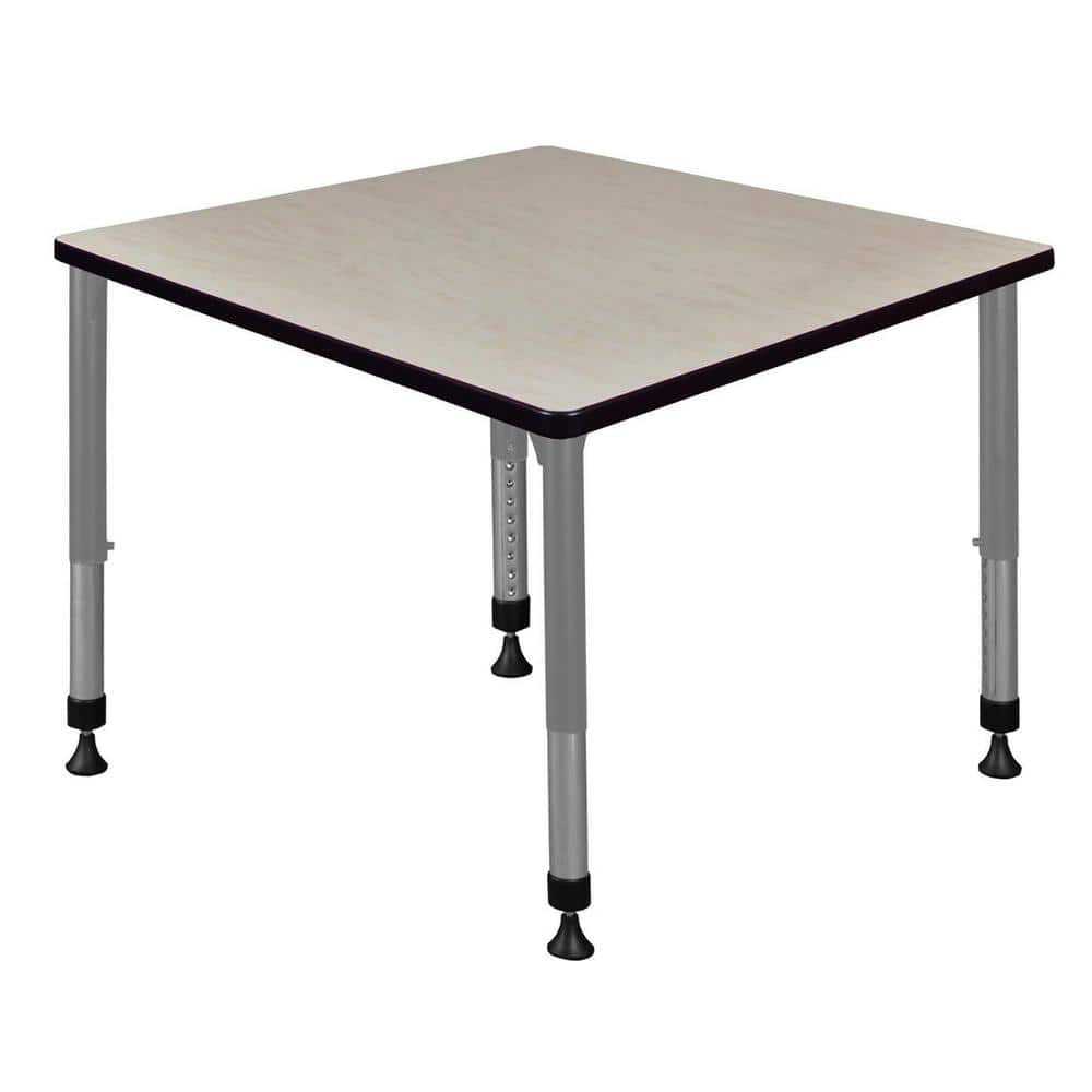 Kee 36 in. Rectangular Maple Composite Classroom Activity Desk with Adjustable Height