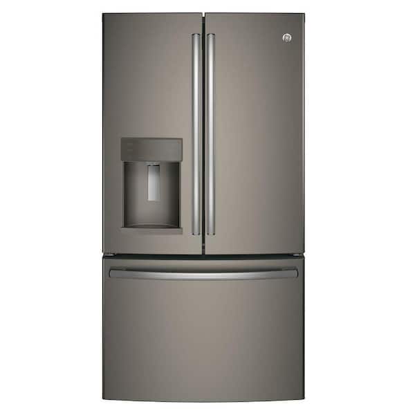 GE 22.2 cu. ft. French Door Refrigerator in Slate, Counter Depth. Fingerprint Resistant and ENERGY STAR