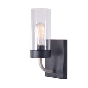 Towson 5 in. Bronze Sconce with Glass Shade