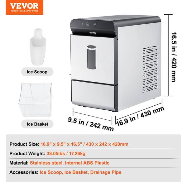 Dropship VEVOR Countertop Ice Maker, 9 Cubes Ready In 7 Mins