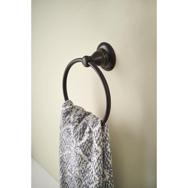 Porter Wall Mounted Towel Ring in Oil Rubbed Bronze