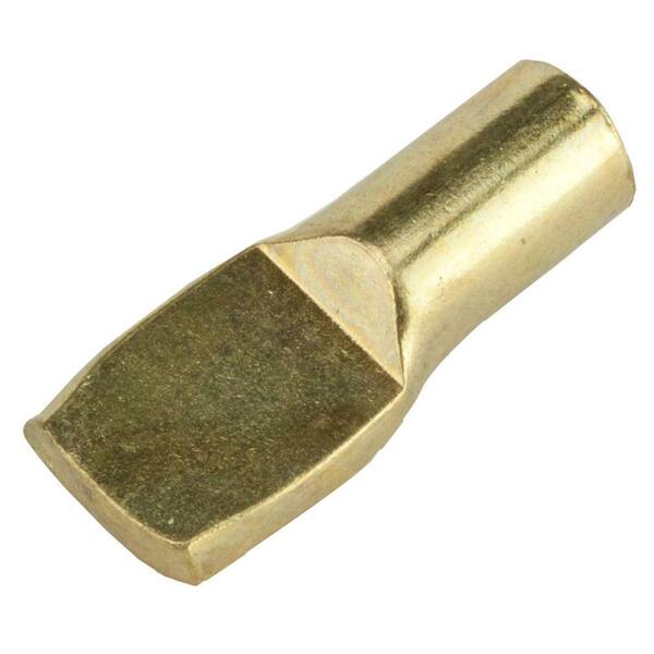 Crown Bolt 3/16 in. Brass-Plated Steel Shelf Support Spoon (12-Pack)
