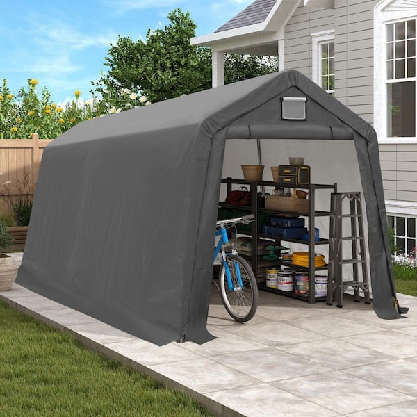 COVERONICS 7 ft. x 12 ft. Outdoor Storage Shed-Heavy Duty Storage