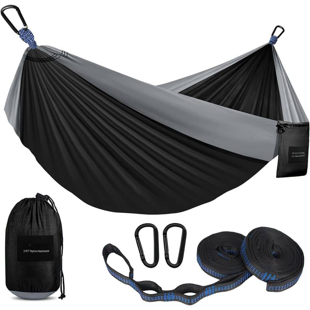 10 ft. Portable Double & Single Hammock with Tree Straps, Camping Gear for Outside Hiking Backpack Travel, Large price history on PriceWatchPro