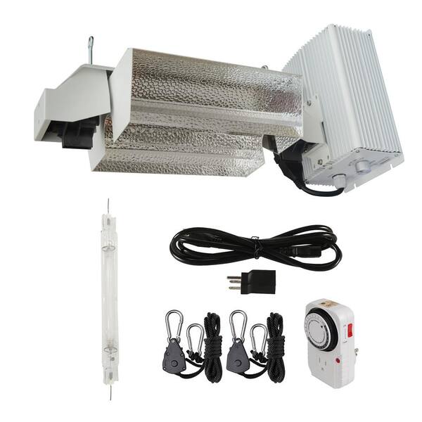 Hydro Crunch 1000-Watt Double Ended HPS Pro Series Open Style Complete Grow Light System 120-Volt/240-Volt with Lamp