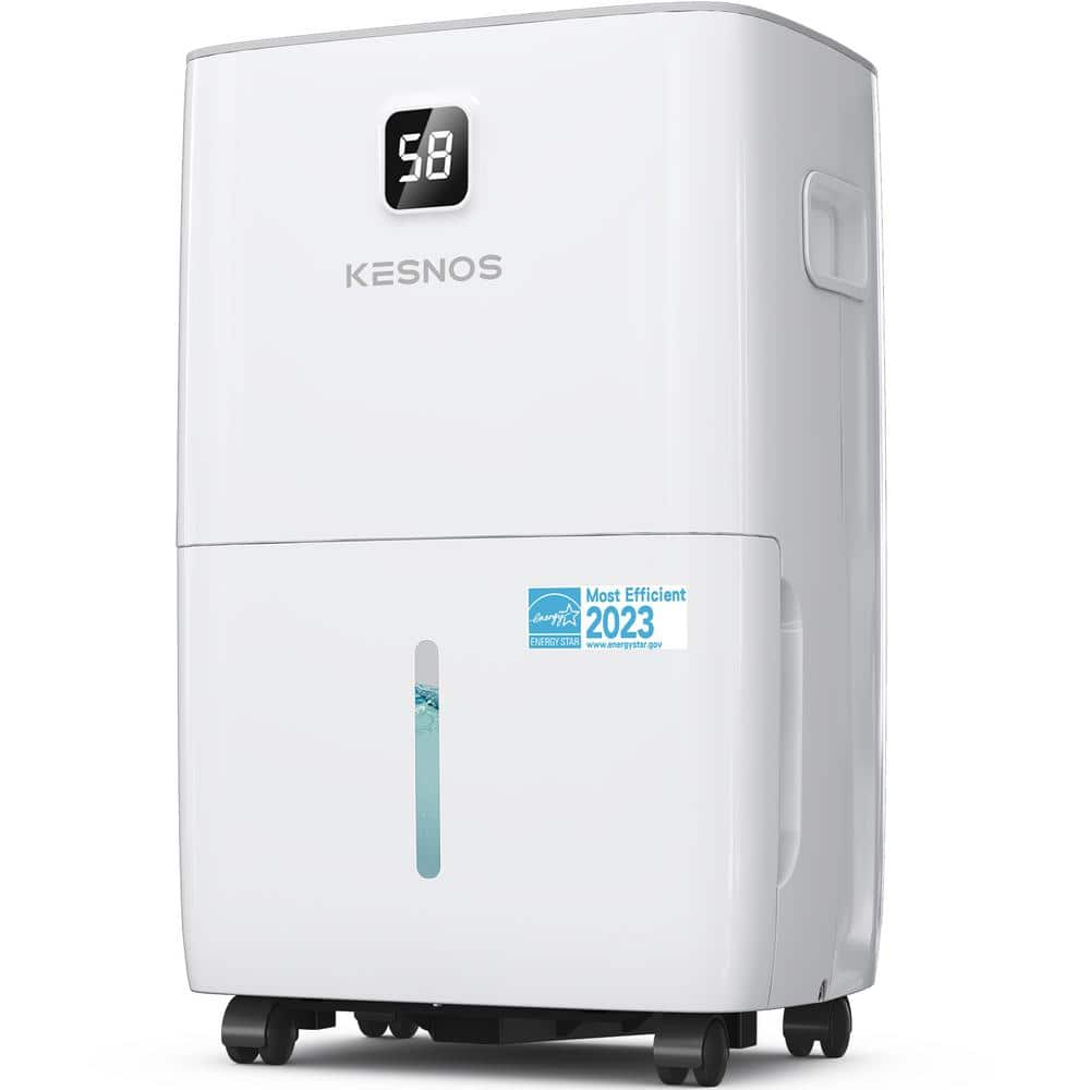 KESNOS 80 pt. Maximum Coverage Area 5,000 Sq. Ft. Bucket Dehumidifier in  White HDCXJD025N-80 - The Home Depot