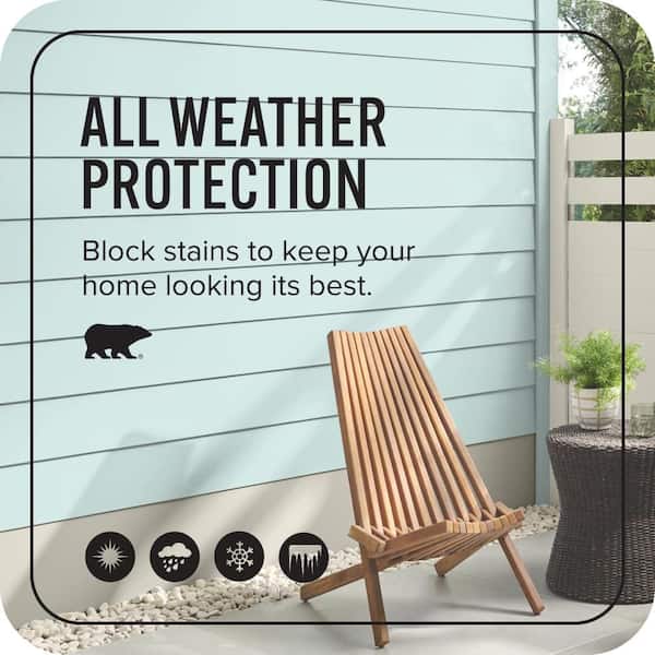 BEHR ULTRA 1 gal. #T14-5 Sky Blue Flat Exterior Paint & Primer