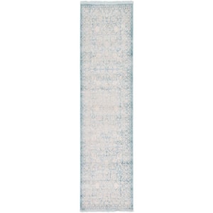 New Classical Olympia Blue 2' 7 x 10' 0 Runner Rug
