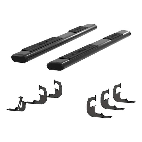 6 x 91-Inch Oval Black Aluminum Nerf Bars, Select Chevrolet Silverado, GMC Sierra 2500, 3500 HD