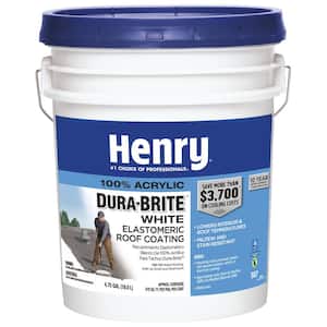 587 Dura-Brite White 100% Acrylic Elastomeric Reflective Roof Coating 4.75 gal. (24-Piece)