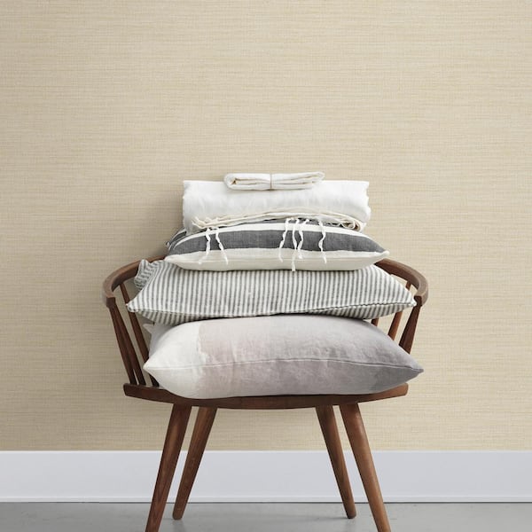 Ashleigh Neutral Linen Texture Vinyl Strippable Roll (Covers 57.8 sq. ft.)