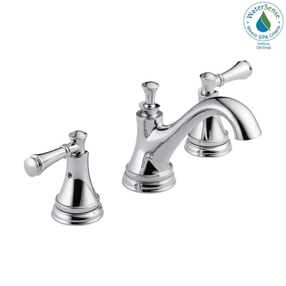 Silverton Chrome 8" Widespread 2-Handle Bathroom Faucet