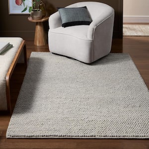 Olea Bubble Texture Beige 6 ft. x 9 ft. 100% Wool Area Rug