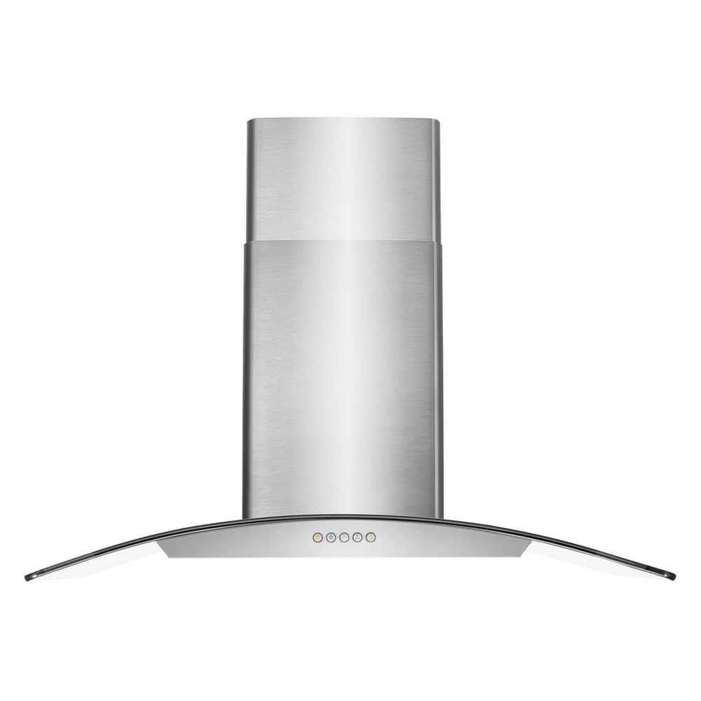 Cosmo 36" Stainless Steel Wall Mount Range Hood with Charcoal Filter