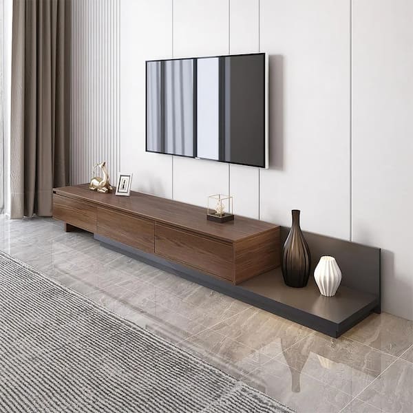 Luxe Large High Gloss Adjustable TV Cabinet
